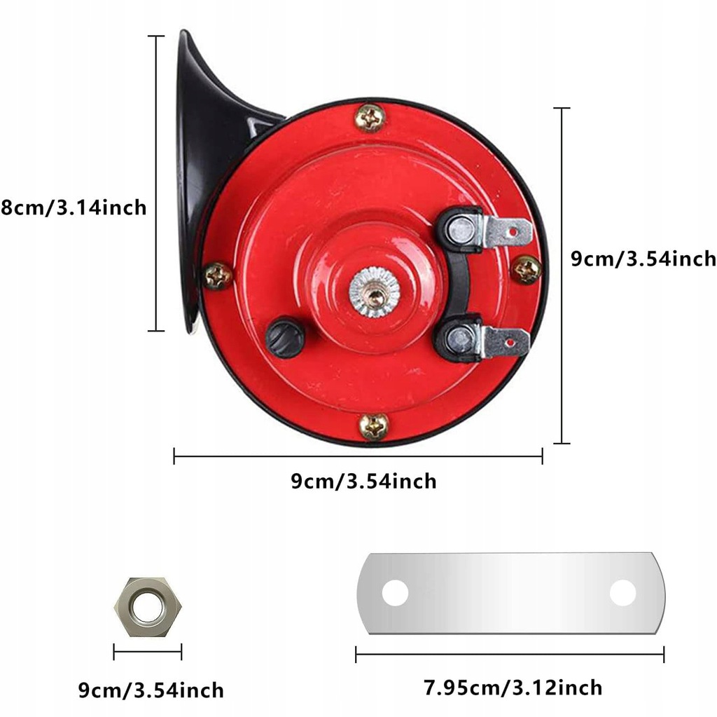 фото №14, 2x гучний клаксон pociągu, електричний róg ślimaka