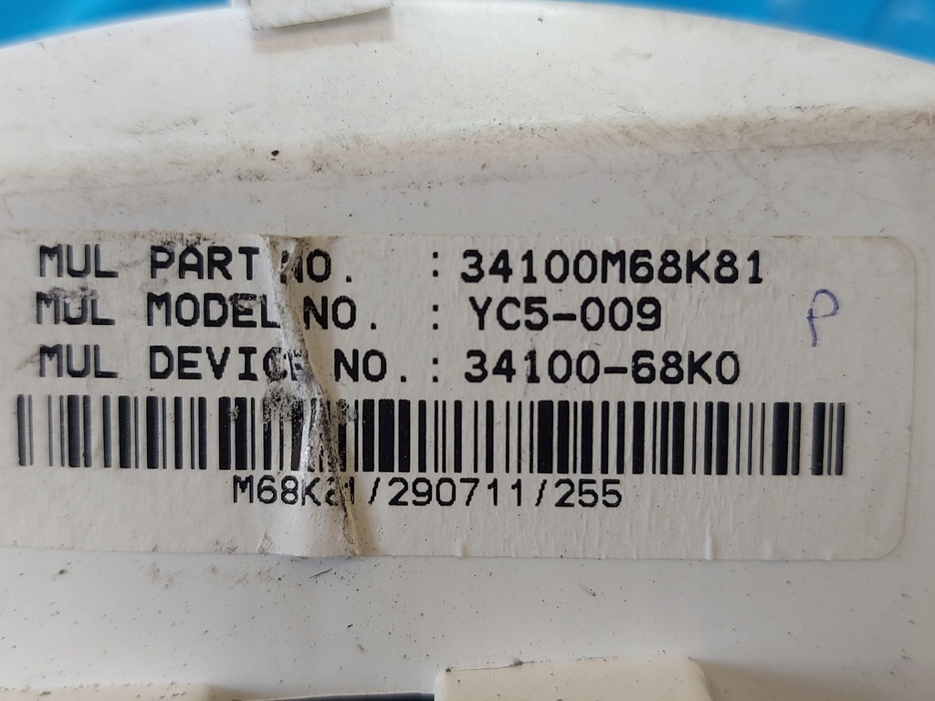 фото №9, Счетчик приборная панель suzuki alto v 1.0 b 34100m68k81