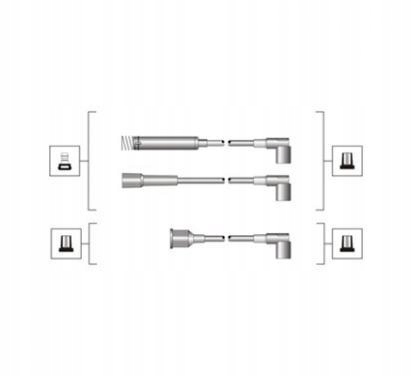 фото №1, Magneti marelli 768246 шланг запалювання opel frontera/omega a 1.8/2.0 kpl