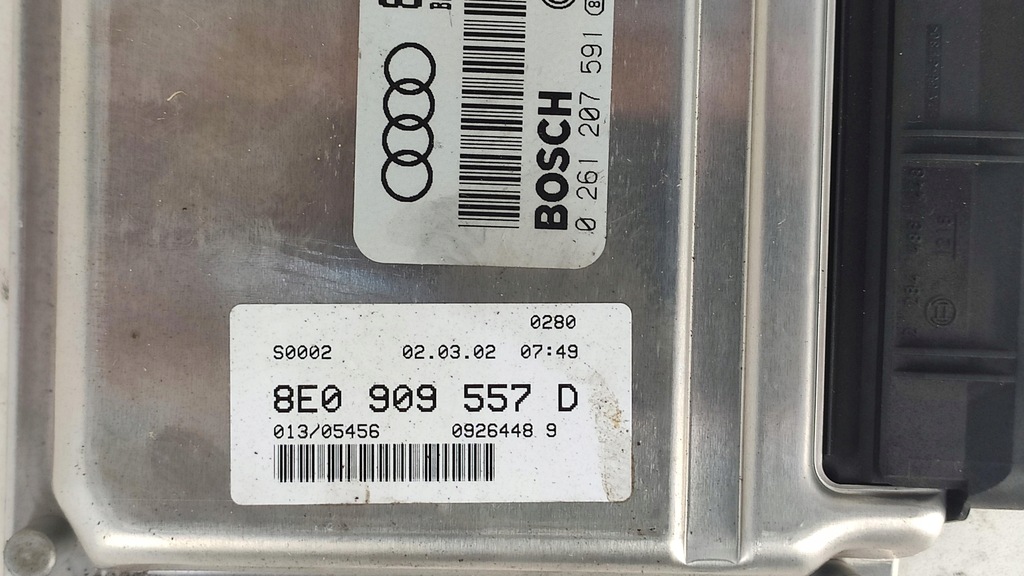 фото №5, Audi a4 b6 блок управления двигателя 8e0909057 0261207591
