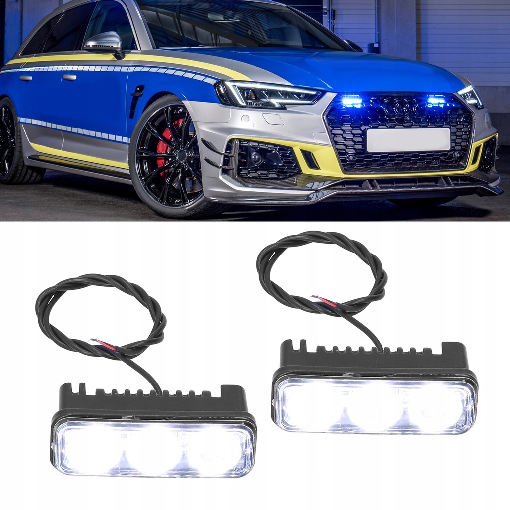 фото №5, Лампа попереджувальна led решітка радіатора універсальна лампа