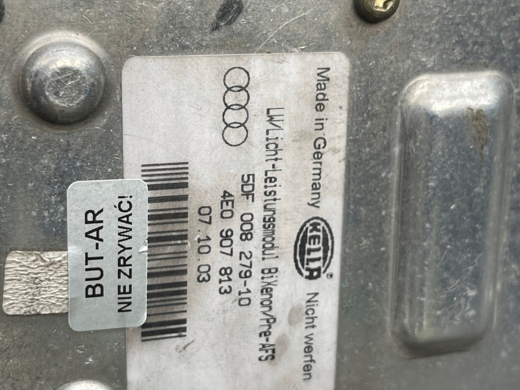 фото №13, Audi a8 d3 лампа левая ксенон 4e0907813