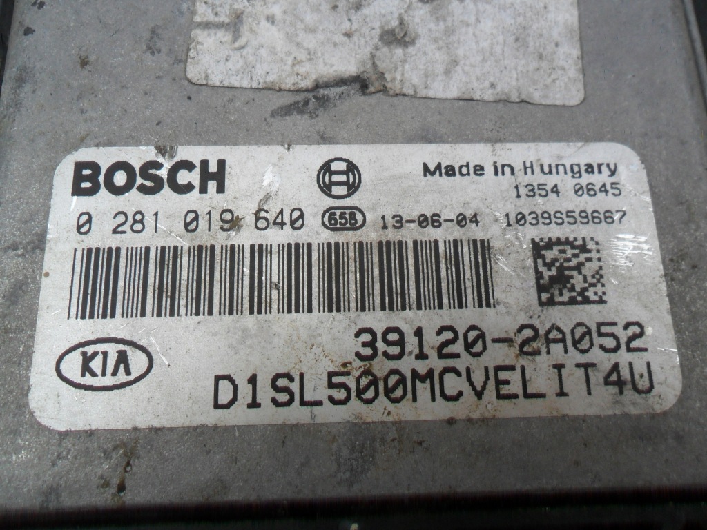 фото №2, Kia sportage бортовой компьютер блок управления 0281019640