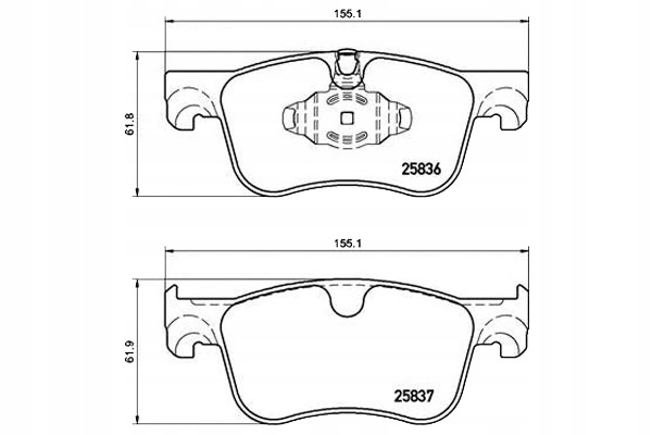 фото №1, Brembo тормозные колодки тормозные citroen c4 grand picasso i
