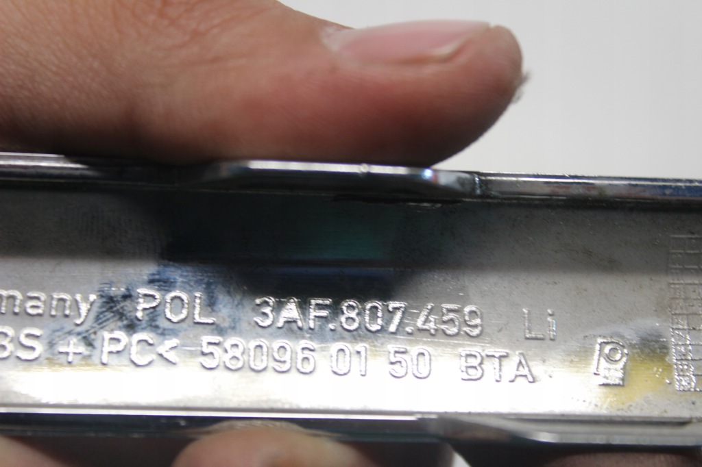 фото №8, Молдинг хром левый бампер задняя vw passat b7 kombi оригинальный номер 3af807459