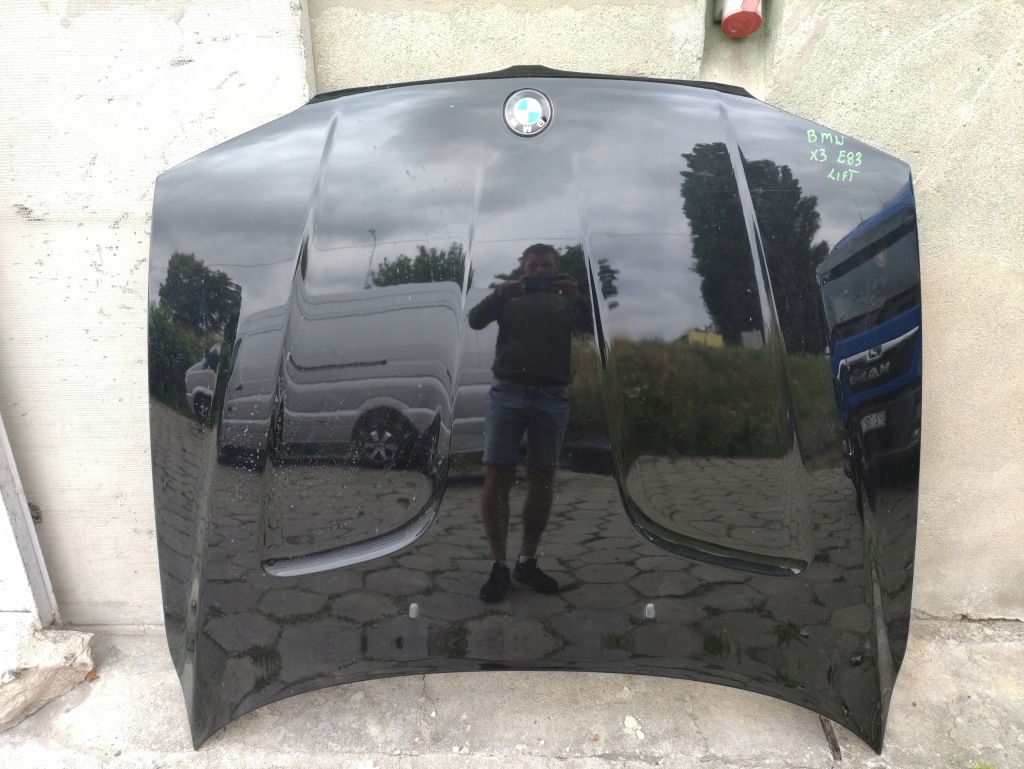 фото №1, Bmw x3 e83 lift капот крышка двигателя black saapir