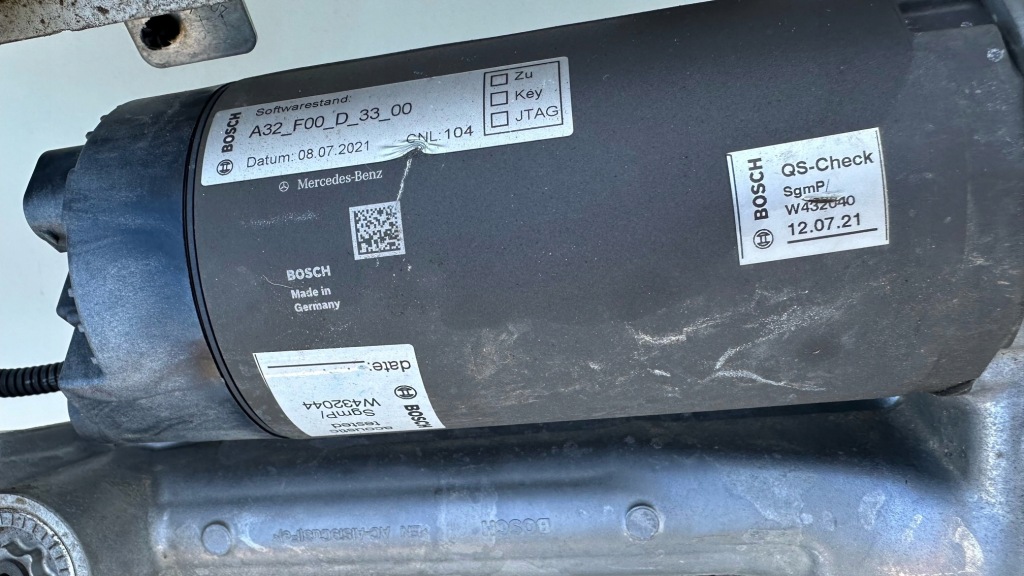 фото №9, Mercedes s klasa 223 w223 актуатор трансмісія задній osi поворотна 4matic