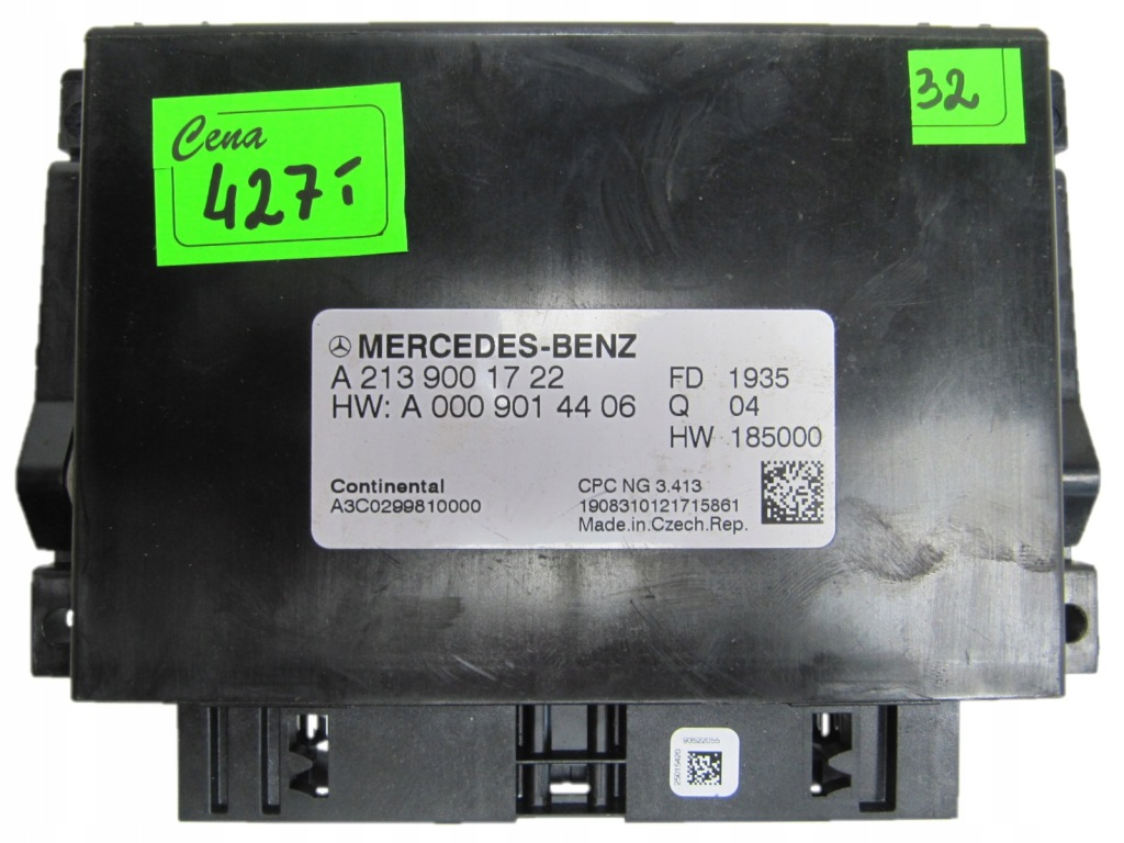 фото №1, Mercedes w177 модуль блок управления a2139001722