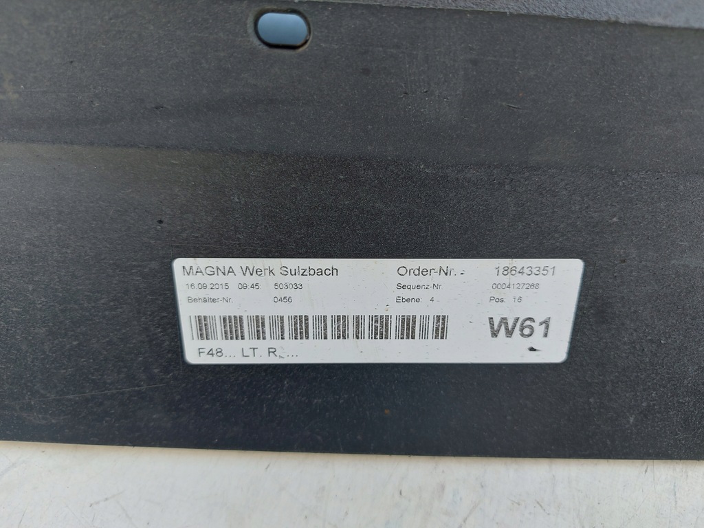 фото №9, Bmw x1 f48 молдинг порог порог правый