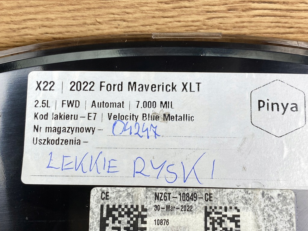 фото №7, Счетчик приборы ford maverick 2022+ usa