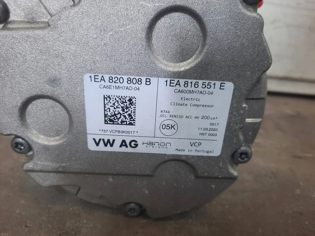 фото №6, Audi q4 skoda enyaq vw id.3 id.4 1ea820808b, 1ea816551e компресор klmatyzac