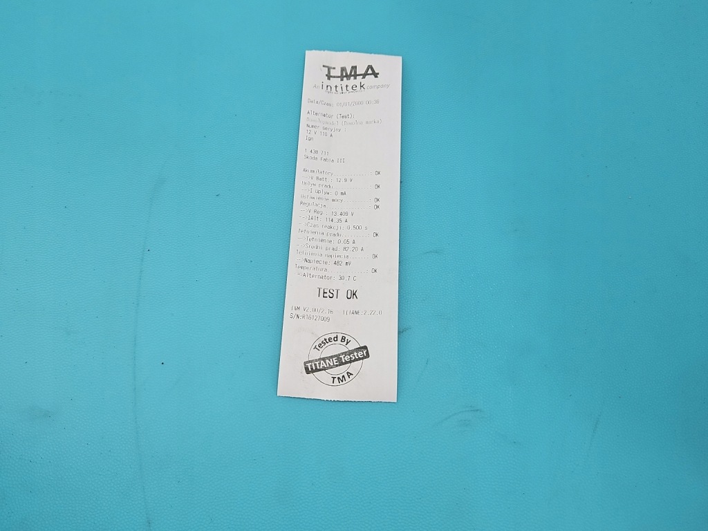 фото №7, Test генератор skoda fabia iii 04e903015 1.2 tsi cjz