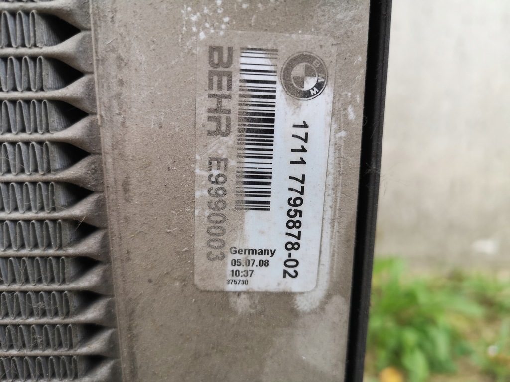 фото №6, Радиатор wody комплект bmw e60 e61 2.0d автоматическая коробка передач