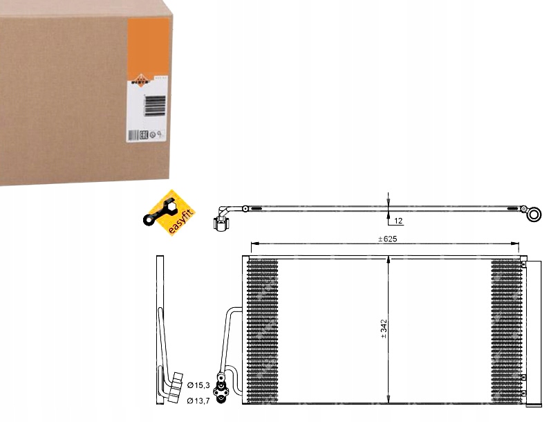 фото №1, Конденсатор кондиционера mini cooper 06- nrf