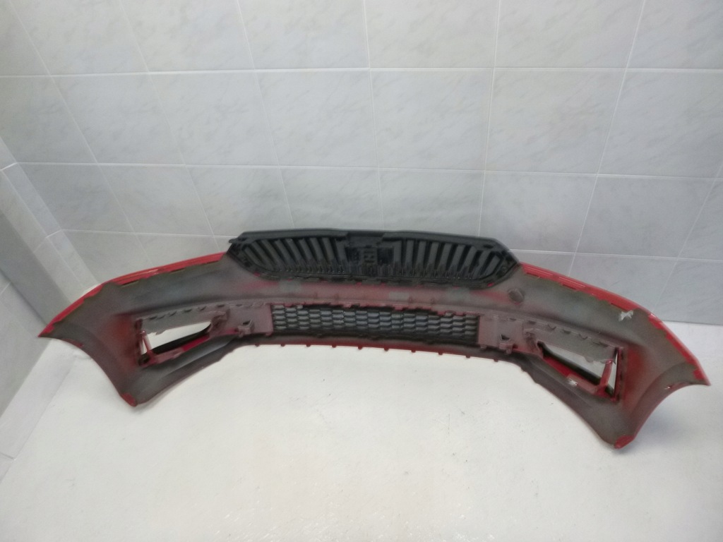 фото №11, Skoda fabia iv 4 бампер перед решітка радіатора передній радар