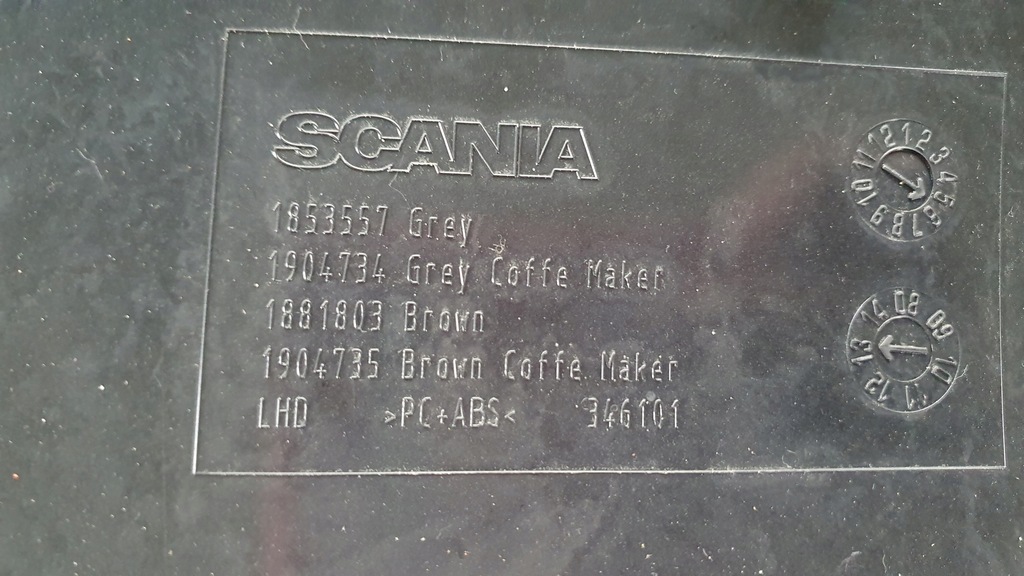 фото №8, Накладка консолі панель приладів верхній панелі консоль спідометра scania 1853557