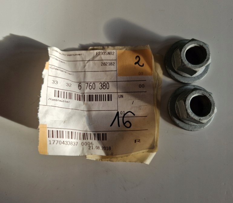 фото №1, Гайка bmw x3 g01