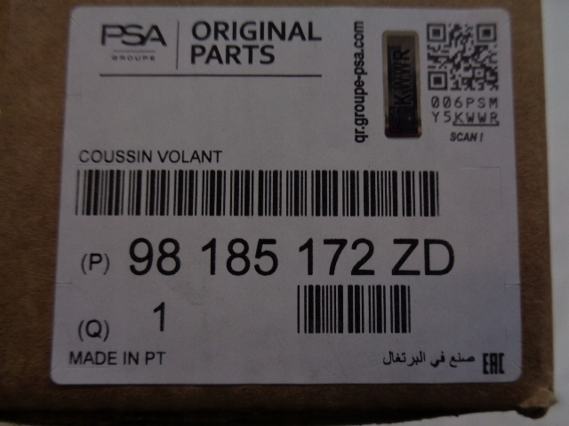 фото №14, Peugeot rifter partner iv подушка водія air bag nowa