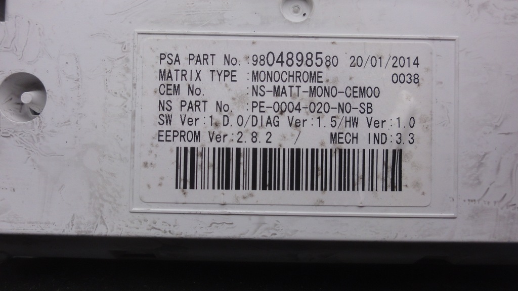 фото №6, Peugeot 5008 3008 14r лічильник 9806268180 europa