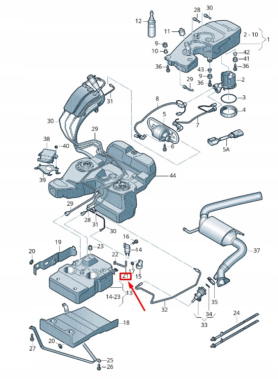 фото №1, Audi a5 8t двигатель angled шланг 8k0131853ta original