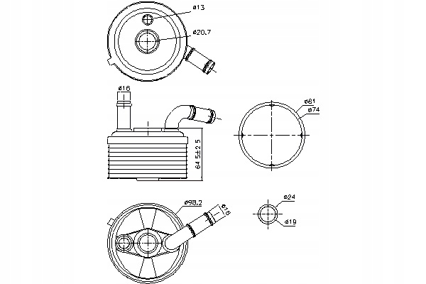 фото №2, Радіатор оливи mini r57 r58 r59 countryman r60 paceman r61 2.0d