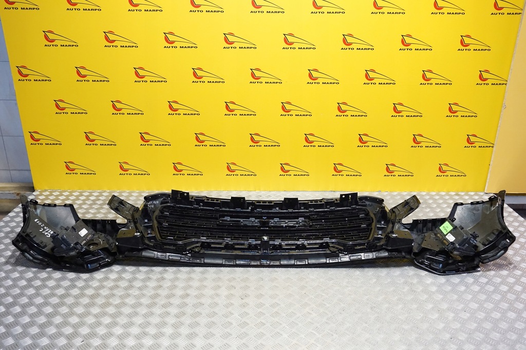 фото №15, Gmc sierra 1500 2019 - 2021 бампер перед передній хром решітка радіатора usa