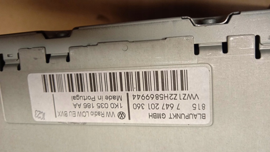 фото №4, Vw golf vi радіо cd blaupunkt