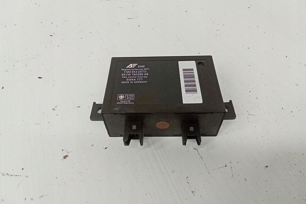 фото №1, Модуль иммобилайзер ford galaxy iii ck 7m0953257d 1.9l дизель 1996