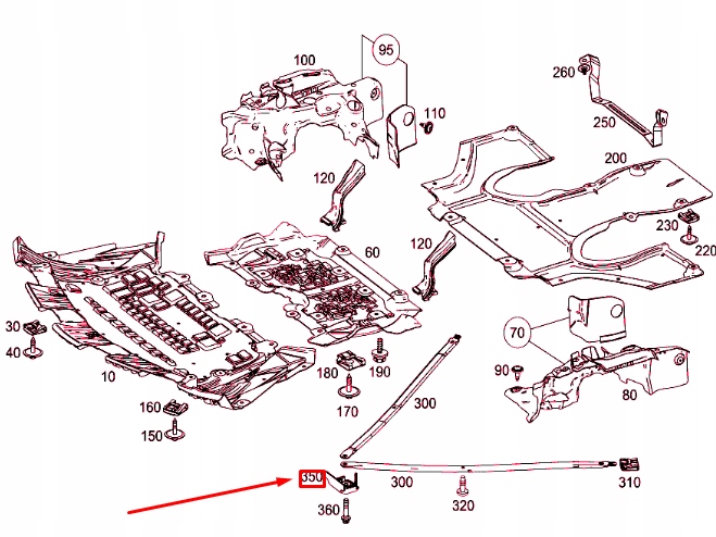 Купить Mercedes-benz sl r231 подкладка под подъемник a2316280049