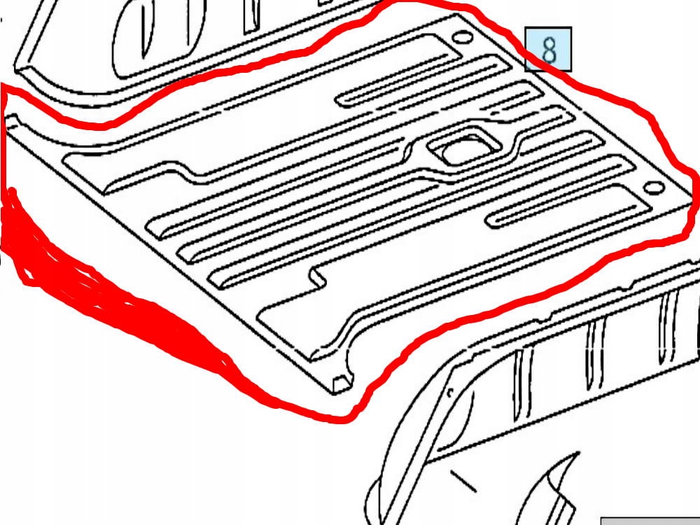 Купить Пол задний  mercedes g-kl gelenda puch 460 461 now