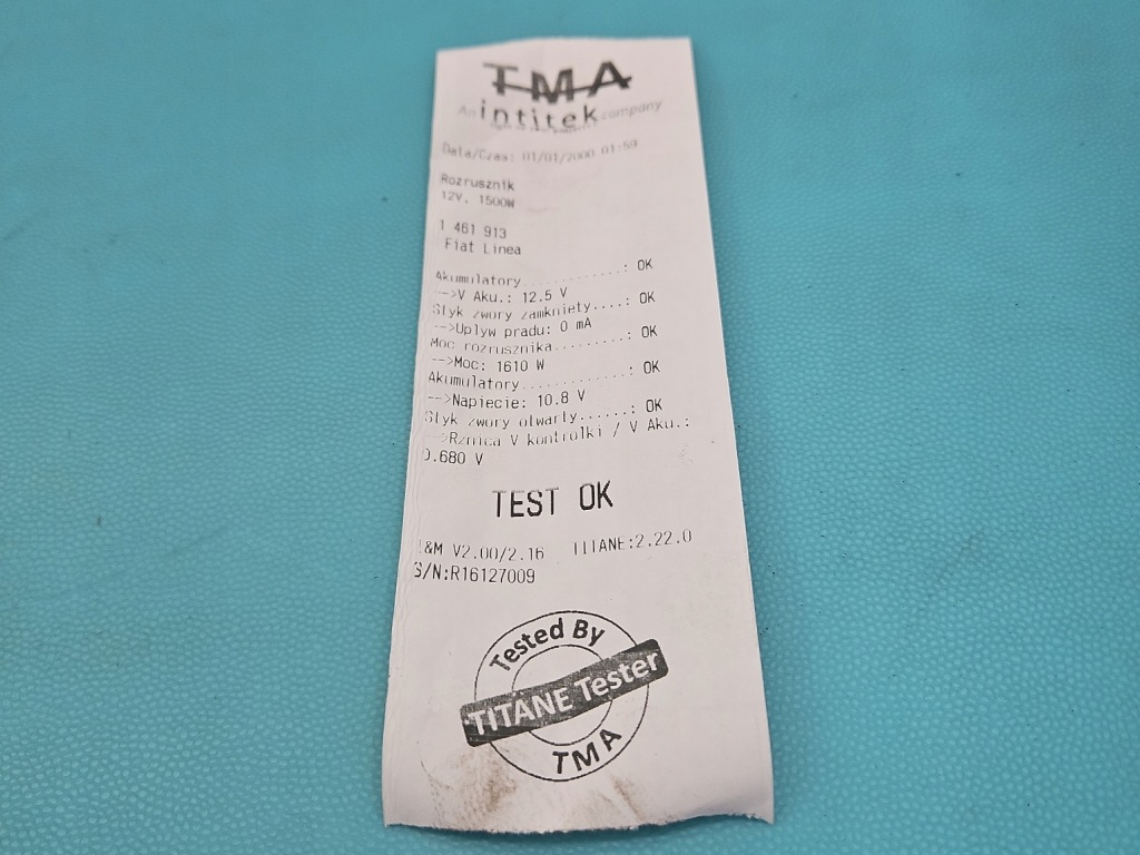 Test стартер fiat linea 1.4 t 55193356 46636 Недорого