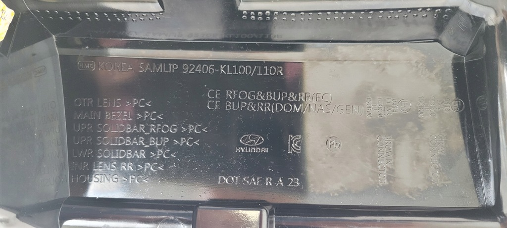 фото №9, Лампа правая задняя w бампер противотуманная led hyundai ioniq 6 2022-