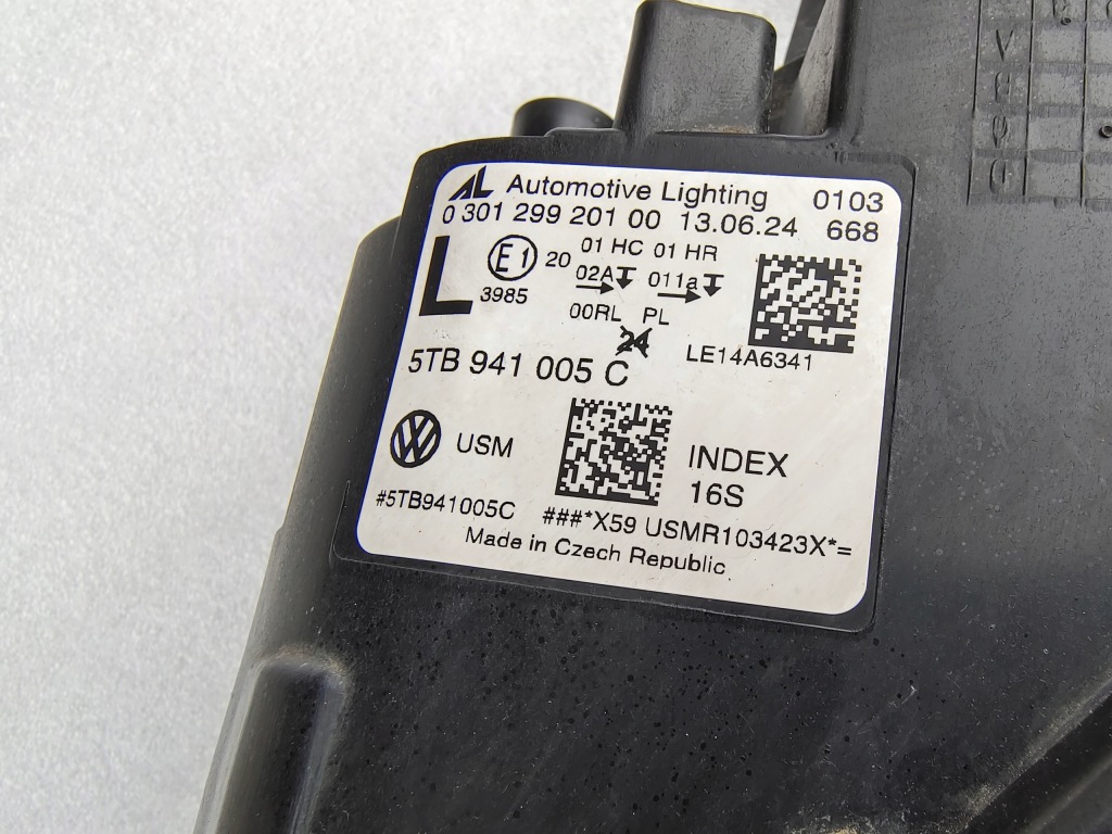 фото №7, Vw touran iii лампа ліва лівий перед 5tb941005c