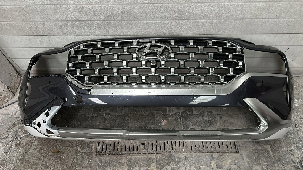 фото №1, Hyundai santa fe 2021- бампер перед передний