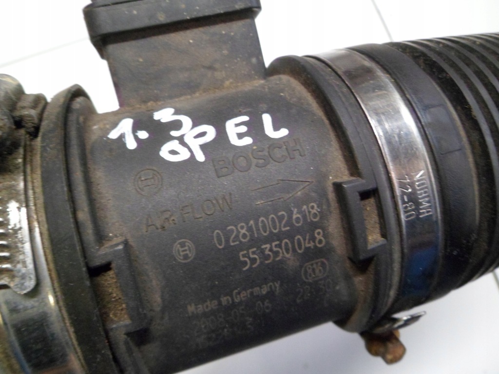 фото №4, Opel corsa d 1.3cdti расходомер 0281002618 труба 55350896