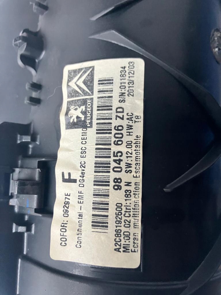 фото №5, Экран навигации peugeot 3008 5008 lift 98045606zd