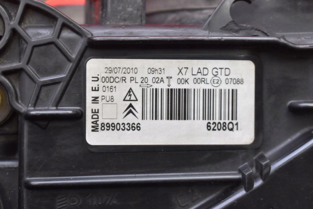 фото №7, Фара лівий лампа перед ксенон eu 89903366 citroen c5 ii x7 iii 08-17