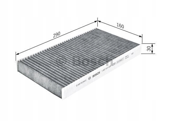 фото №12, Фильтр кабины с углем активированным iveco daily iii, daily v 2.3d-3.0d