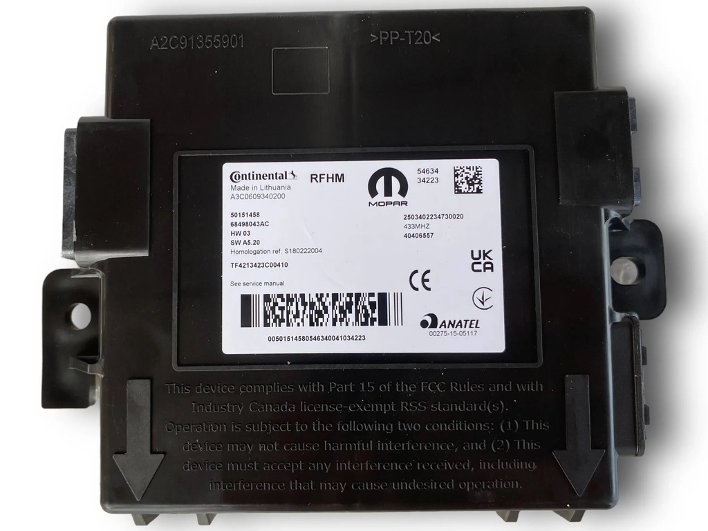 фото №1, Модуль jeep compass mp 68498043ac блок керування nowe оригінальний $j