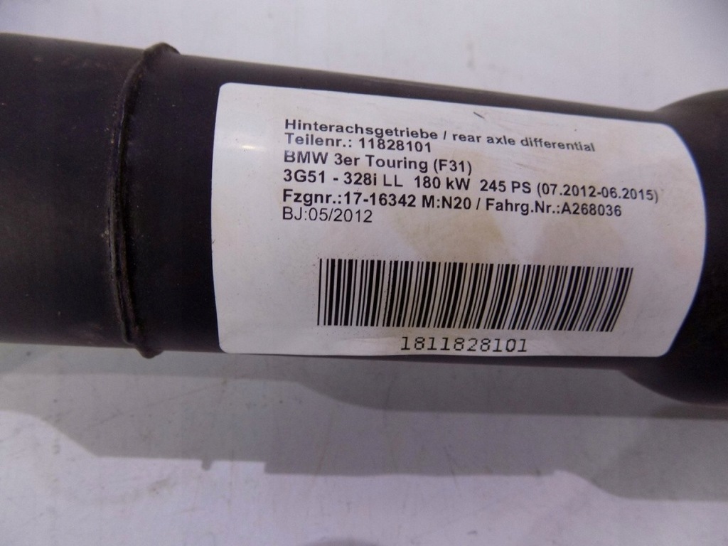 фото №5, Bmw 3 f30/31 bmw 4 f32.. - wał приводной / кардан