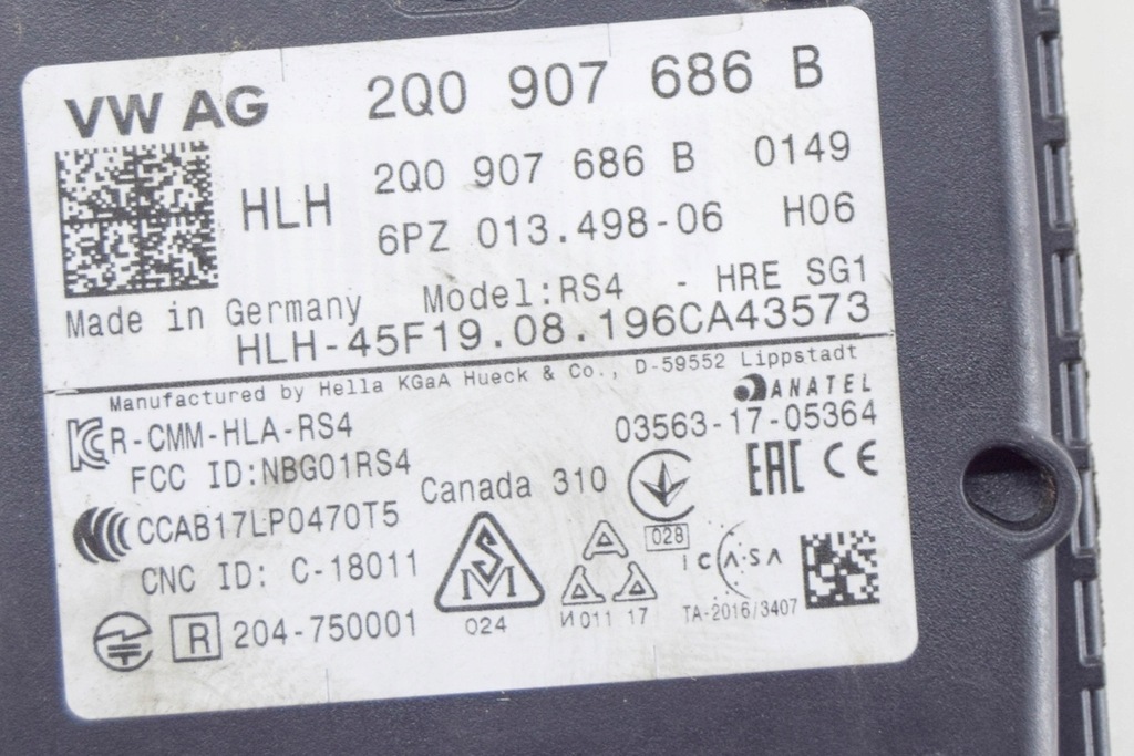 фото №7, Skoda kamiq nw4 модуль управление martwym polem 2q0907686b 6pz013498 1.5i 11