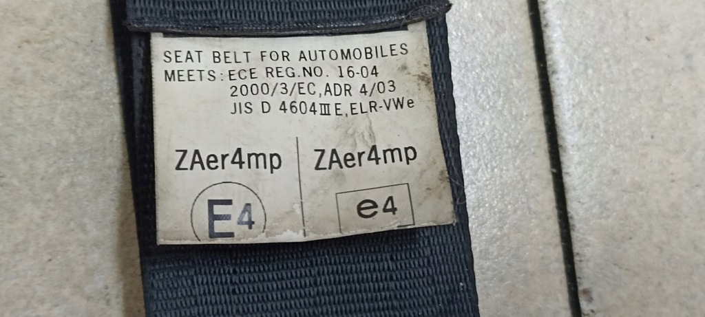 фото №4, Pas безопасности правый перед mazda 3 1.6 mz-cd