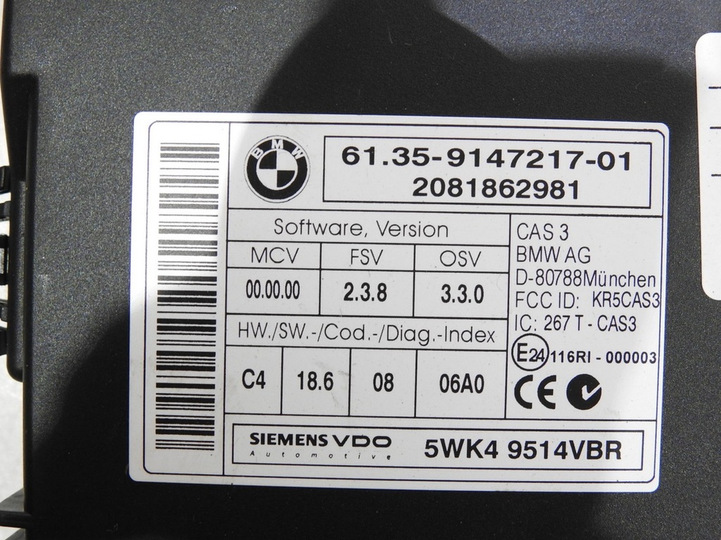 фото №8, Набор стартовый bmw e61 e60 2.5i 7594305