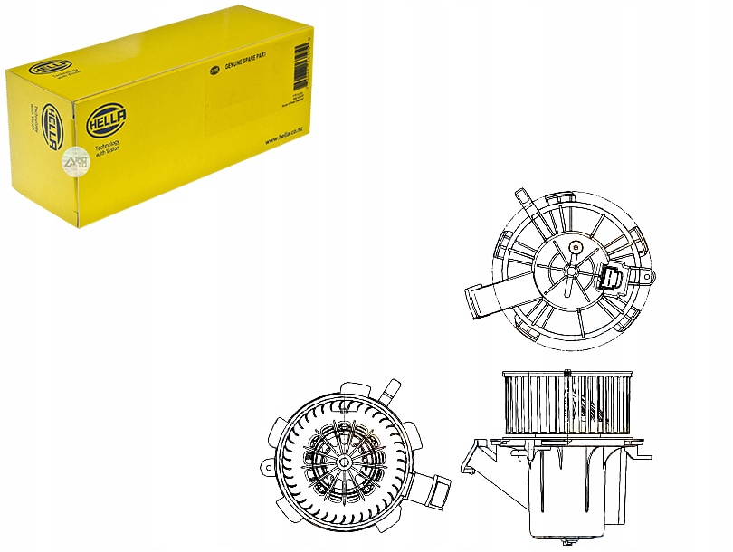 Купить Вентилятор воздуходувка hella 4518350007 m7990102