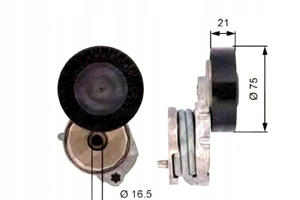 фото №2, Gates t39116 натяжитель ремень клиновой многоручейковый