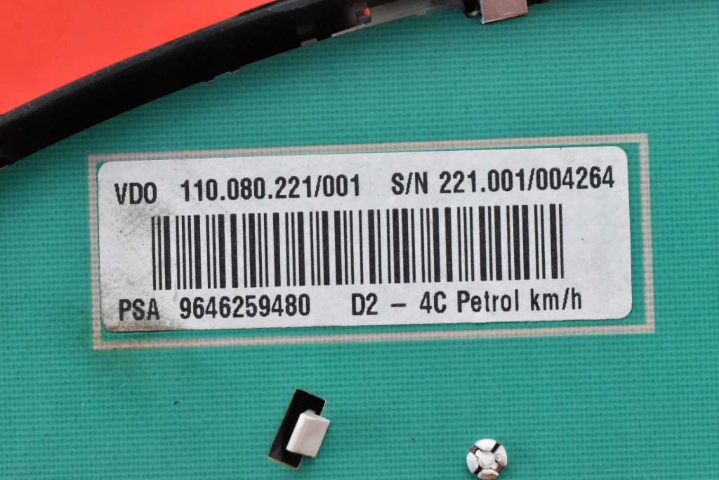 фото №11, Счетчик приборы eu 9646259480 peugeot 407 1.8 16v 116 km 04-10