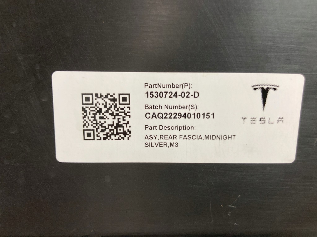 фото №14, Бампер задній tesla 3 bez pdc