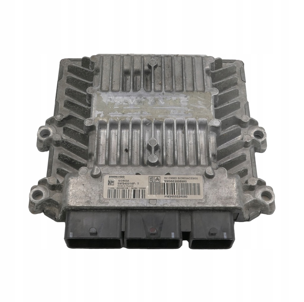 фото №1, Блок керування peugeot 5ws40316f-t 9663008980 sid803a програмування