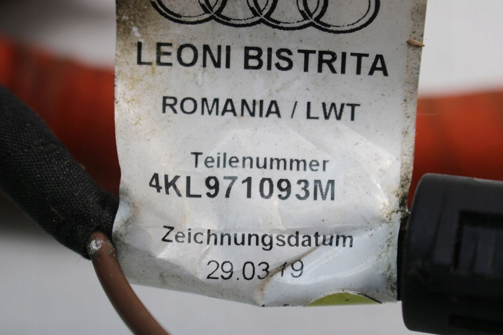 фото №9, Audi e-tron жгут разъём 4kl971093m зарядки 4ke915651b q8 etron разъём