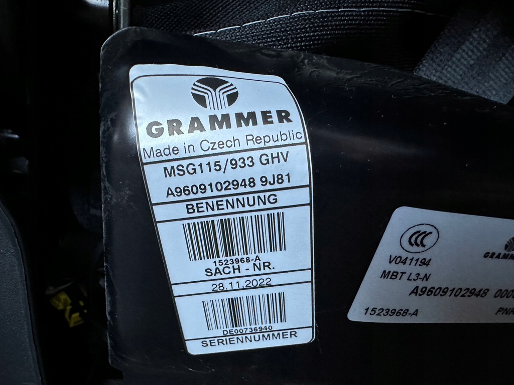 фото №8, Mercedes actros mp4 mp5 сидіння водія новий ele